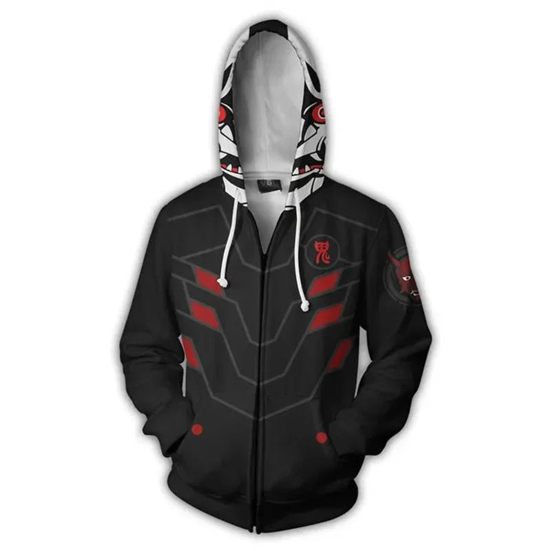 Anime Game Hoodie Sweatshirt 3D Printing Overwatch D.Va DJ Cosplay Costume Women Men Couple Hooded Jacket Top Clothing