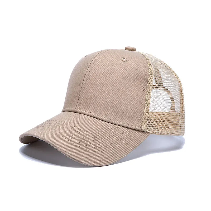 Gorras de béisbol al por mayor para hombre, gorras casuales, gorras de malla para mujer, gorras unisex con logotipo personalizado, gorras bordadas