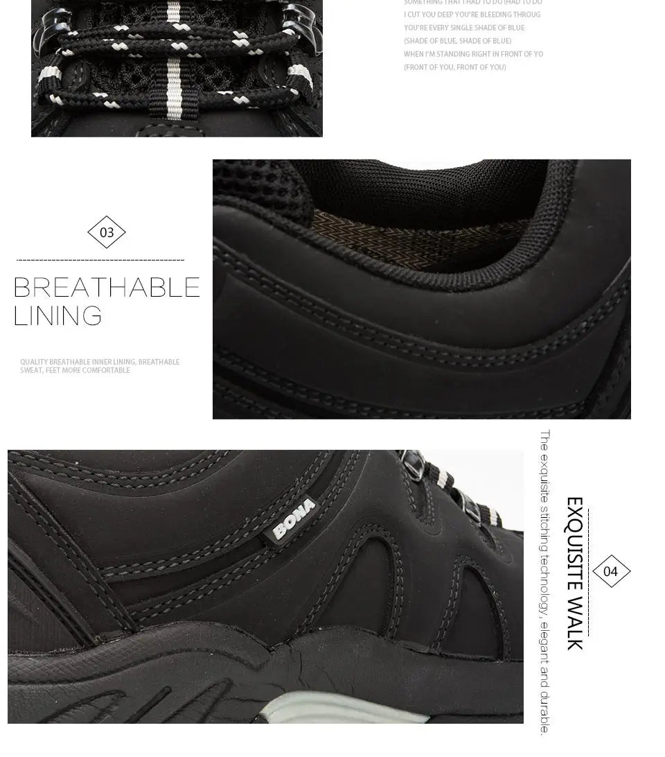 BONA Novedad Estilo Clásico Zapatillas de Senderismo para Hombre con Cordones Zapatillas Deportivas para Hombre Outdoor Jogging Trekking