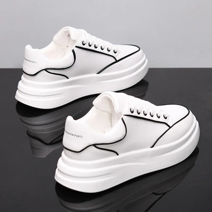 Kleine witte schoenen voor koppels Heren- en damesschoenen Sportschoenen Heren-sneakers Met verhoogde binnenzool Casual sportschoenen