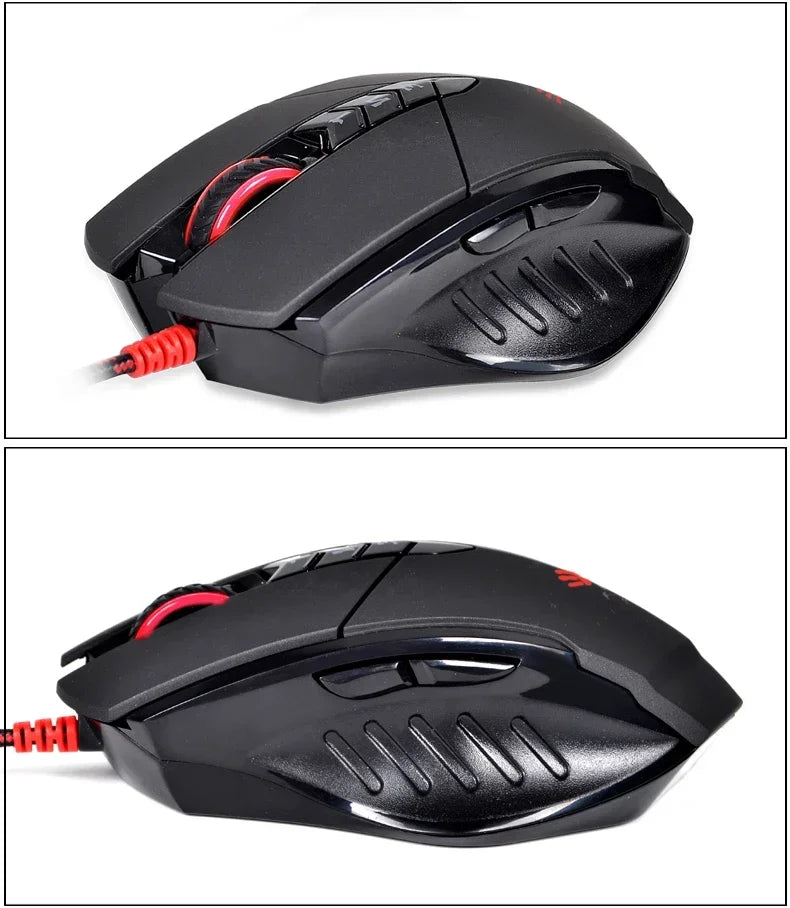 Káblová myš Bloody V7M RGB, ľahká ergonomická konštrukcia, 4000dpi, pre PC, kanceláriu, e-športy a gaming, s programovaním makier pre CF LOL CS