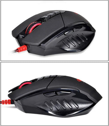 Káblová myš Bloody V7M RGB, ľahká ergonomická konštrukcia, 4000dpi, pre PC, kanceláriu, e-športy a gaming, s programovaním makier pre CF LOL CS