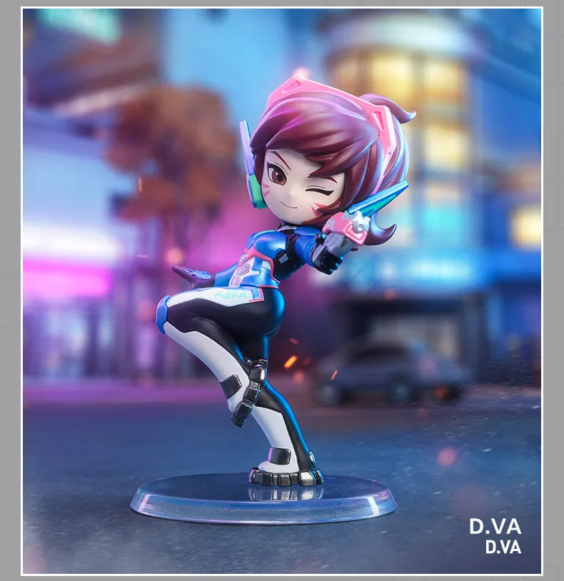 POP MART Overwatch Play of The Game serijos paslaptinga akloji dėžutė – kawaii stiliaus žaislai, dekoratyvinės figūrėlės, namų dekoras, staliniai modeliai-lėlės