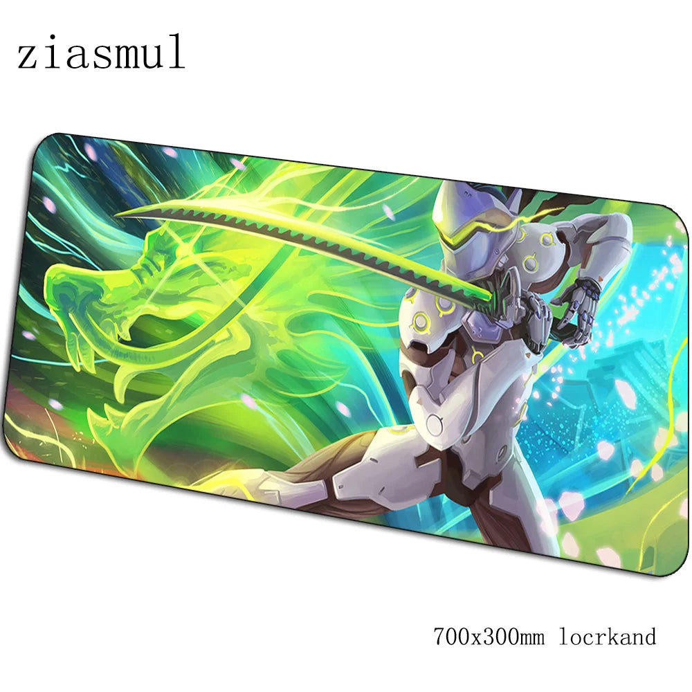 Overwatch-hiirimatto pelaajalle, upea 70x30cm gaming-hiirimatto PC:lle, kannettavalle ja työpöydälle, pelihiirimatto, esteettinen pelaajamatto, gamepad