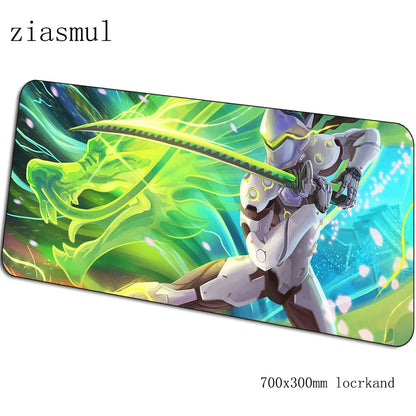 Overwatch-hiirimatto pelaajalle, upea 70x30cm gaming-hiirimatto PC:lle, kannettavalle ja työpöydälle, pelihiirimatto, esteettinen pelaajamatto, gamepad