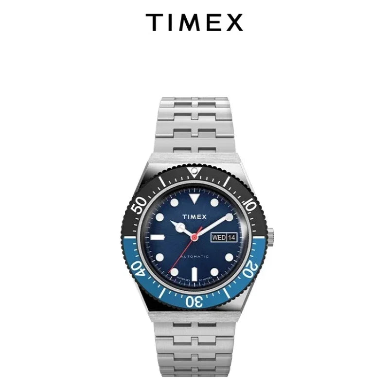 TIMEX Automatic Brand Men's Watch Luxury Leisure Multifunction Watches for Men Calendar Steel Strip Wristwatch