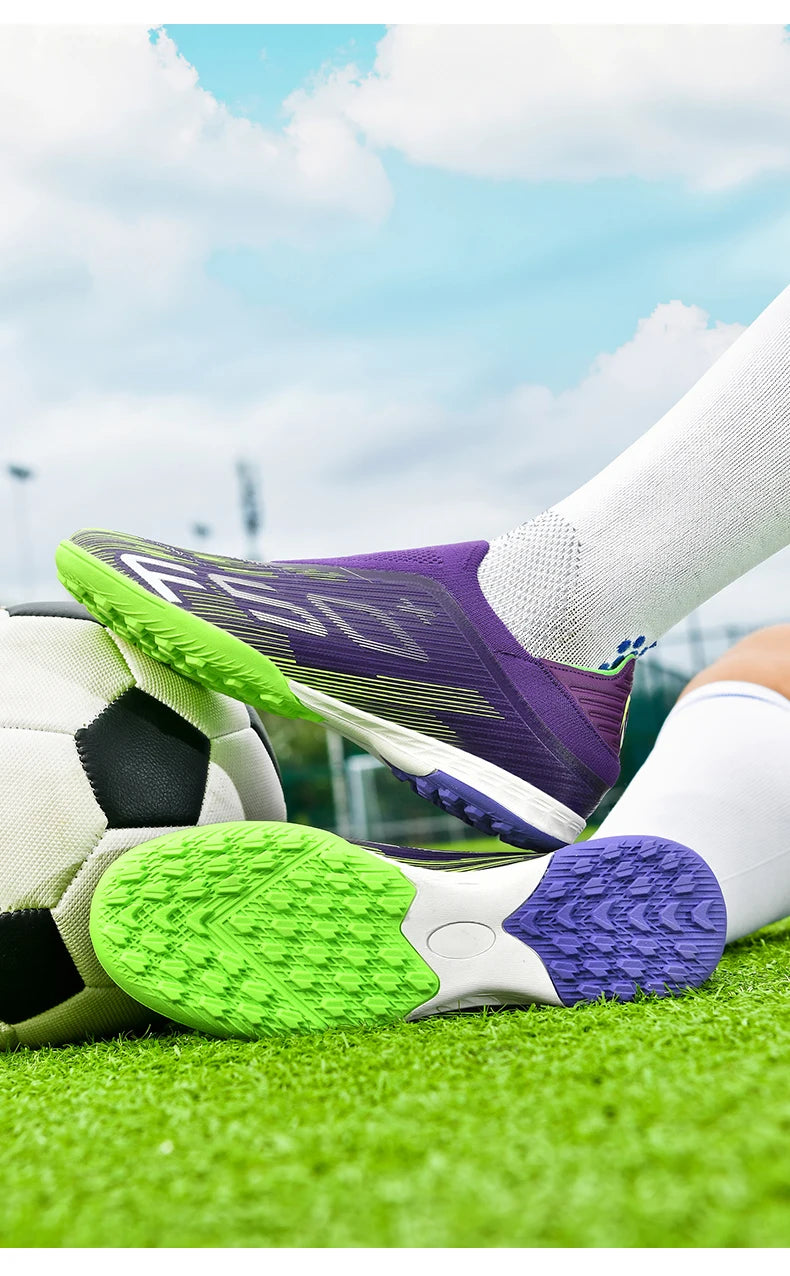 New Men's Football Boots Turf Soccer Shoes Sport Ultralight Comfortable Cleats Futsal Non Slip Fg Grass Indoor Adult Non-Slip