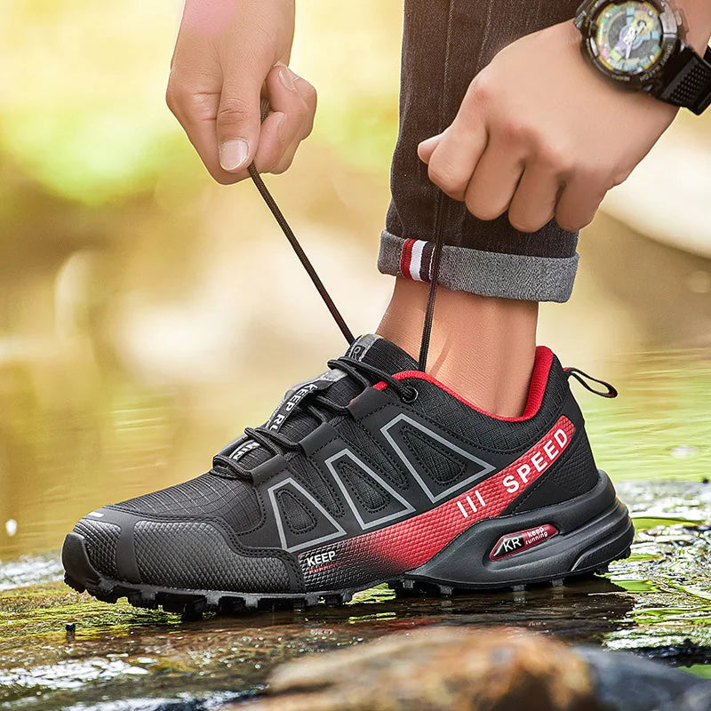 Lockless Fahrradschuhe für Herren, rutschfeste Outdoor-Mountain-Cross-Country-Wanderschuhe, atmungsaktive Sportschuhe, Rennradschuhe
