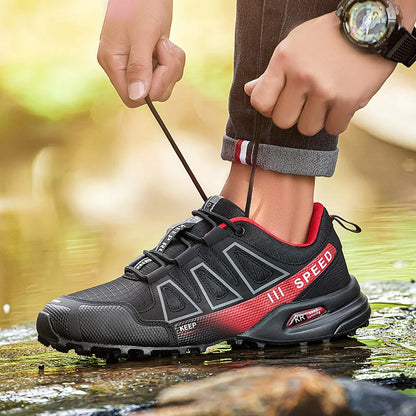 Lockless Fahrradschuhe für Herren, rutschfeste Outdoor-Mountain-Cross-Country-Wanderschuhe, atmungsaktive Sportschuhe, Rennradschuhe