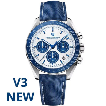 PAGANI DESIGN Moon Men's Watches Gold Luxury Quartz Watch Men Speed Sports Chronograph AR Sapphire Waterproof Luminous Man Gift