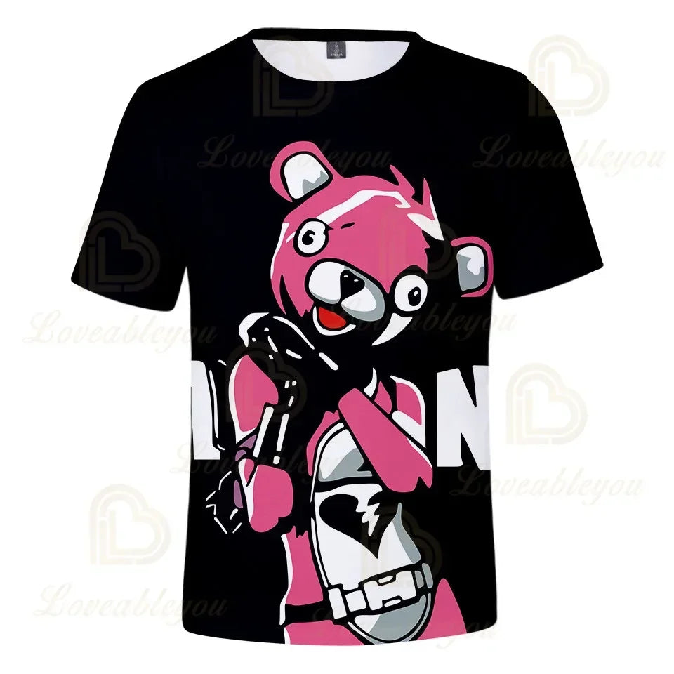 Red Jade Fortnite Anime Battle Royale 3D T-Shirt for Men Women Kids - Pelly T-Shirt Birthday Gift for Girls And Boys