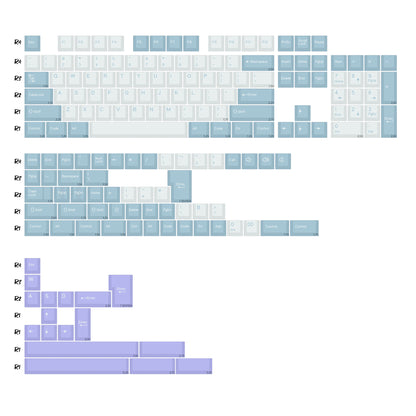 KBDiy 174 tasti/set keycap PBT GMK Apollo double shot minimalisti profilo ISO Cherry per tastiera meccanica da gaming compatibile MX