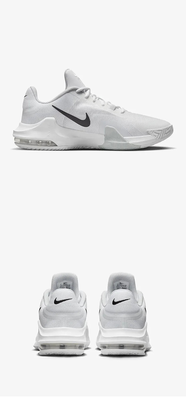 Offizielle Original Nike Air Max Impact 4 Herren-Basketballschuhe mit Dämpfung DM1124-100