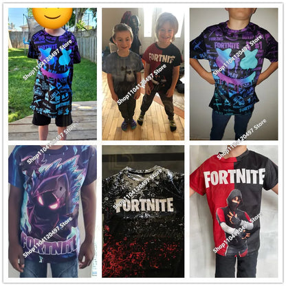 Game Fortnite Hoodies Teenager Boys Hoodie Kids Sweatshirts Cartoon Leisure Outerwear Children Cosplay Pullovers Streetwear Gift