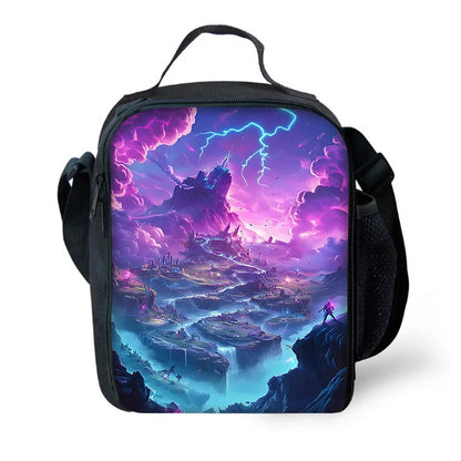 Hot Game Fortnite Child Insulated Large Capacity Bag for Boys and Girls Student Outdoor Picnic Reusable Thermal Cooler Lunch Box