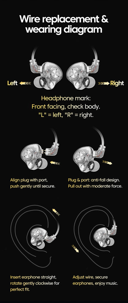 Original 15D Super Bass In-Ear Headphone With Mic 3.5mm AUX/Type-C Digital Chip Headset For iPhone 17 Huawei Xiaomi Android