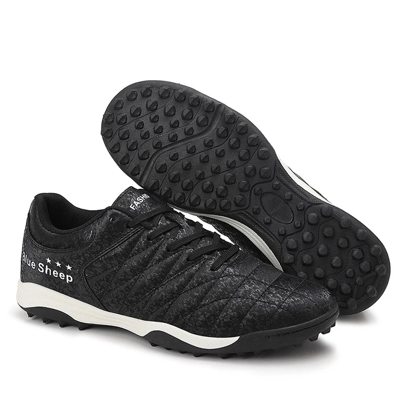 Nouveaux hommes chaussures de Football baskets bottes de Football antidérapant herbe intérieur haute qualité Match lumière Futsal crampons vente chaude en plein air