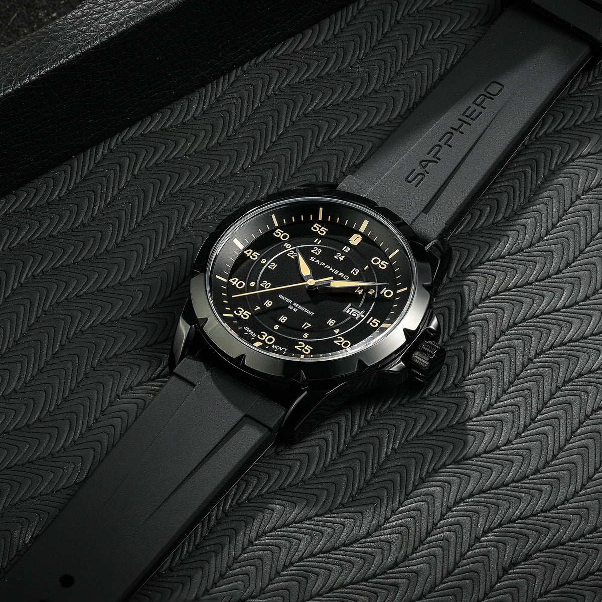SAPPHERO Men’s Watch – Luxury quartz watch, water-resistant to 50 m, featuring an imported movement and a stainless steel case – An ideal gift idea for men.