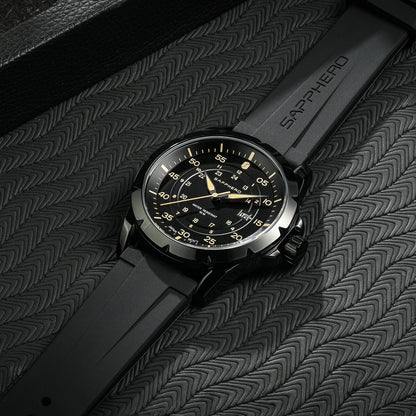 SAPPHERO Men’s Watch – Luxury quartz watch, water-resistant to 50 m, featuring an imported movement and a stainless steel case – An ideal gift idea for men.