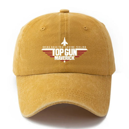 "TOP GUN MAVERICK" Men'S Classic Vintage Baseball Cap, Adjustable  Hat with Curved Brim, Casual Outdoor Sports