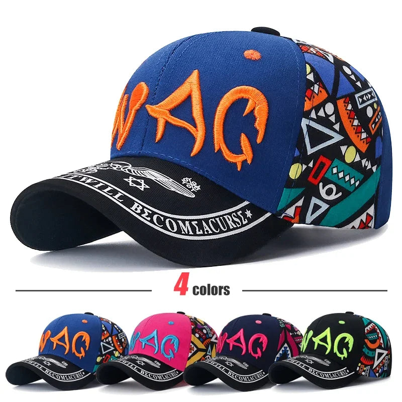Nuovo cappellino da baseball casual alla moda con ricamo e stampa lettering, protezione solare per esterni
