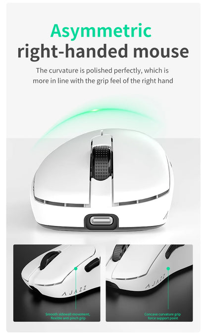 Mouse wireless AJAZZ AJ179 NL Star Flash Version, 3 modalità, bassa latenza, lunga autonomia, leggero e personalizzato, per ufficio e gaming