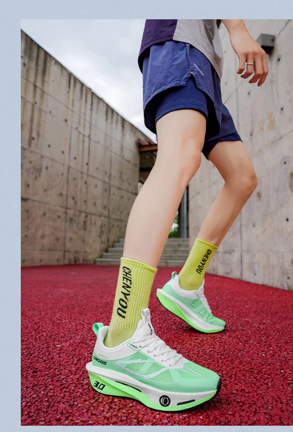 Running Shoes Carbon Plate Marathon Men Sports Specialty Breathable Lightweight Women's Comfortable Athletic Outdoor Sneakers