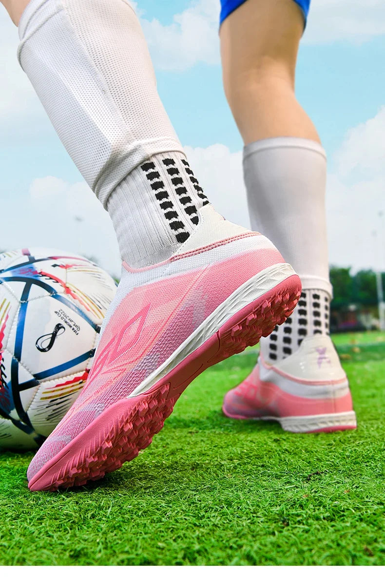 Men's New Indoor TF Football Boots High Quality Training Original Male Breathable Non-Slip Soccer Shoes Turf Futsal Football Shoes
