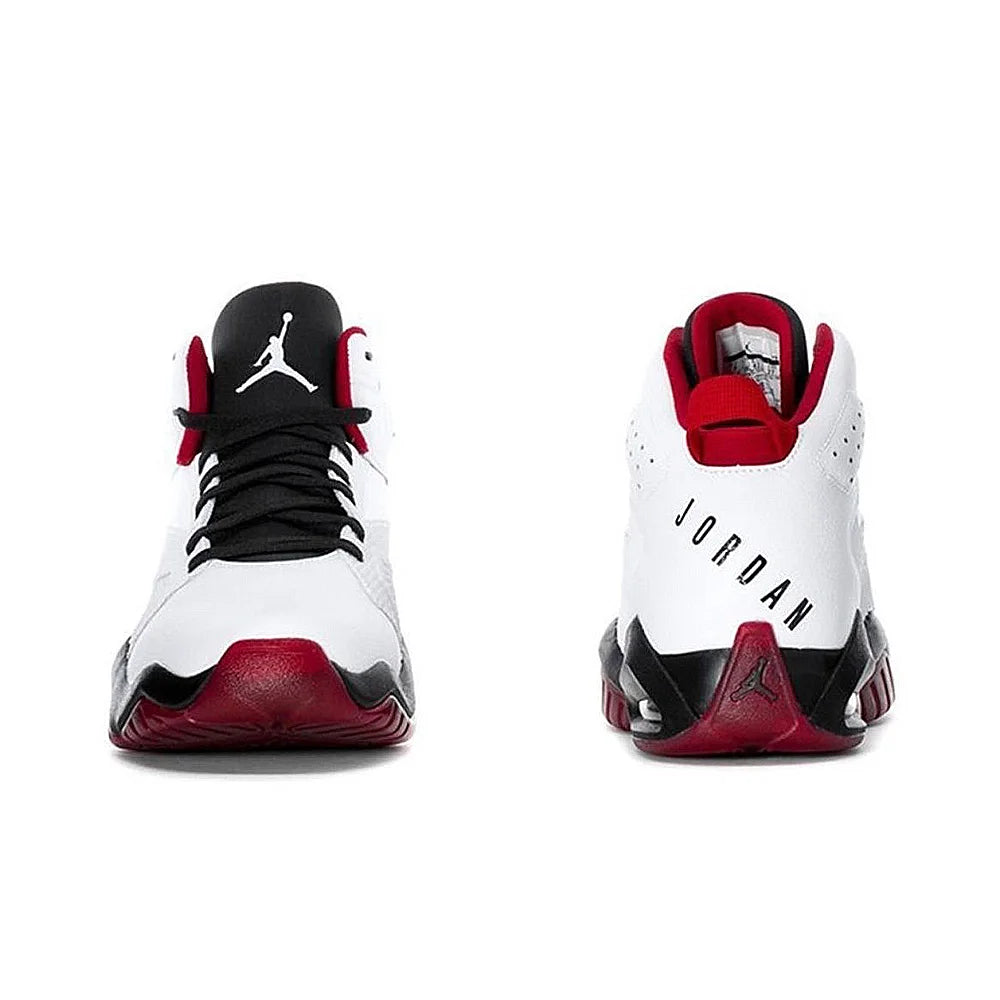 Jordan Lift Off Simple and Versatile Shock-Absorbing, Non-Slip, Wear-Resistant Mid-Top Retro Basketball Shoes for Men, White and Gray Ar4430-101