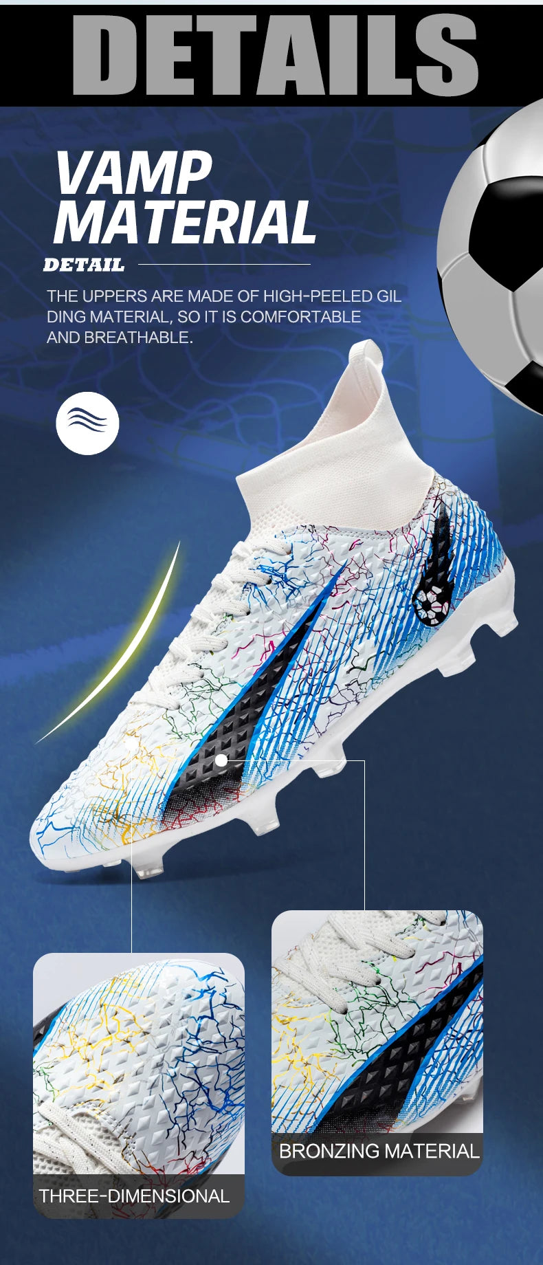 Men's Soccer Shoes Kids Football Boots Women Professional Soccer Cleats Antiskid Chaussure TF/FG Outdoor Athletic Football Shoes