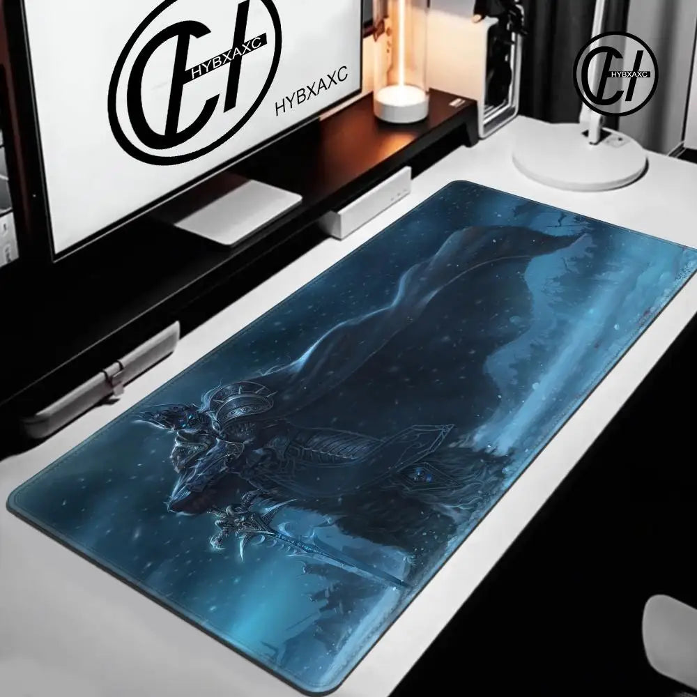 World of Warcraft Lich King Mouse Pad PC HD Anime Gaming Accessories Keyboard Mousepad Laptop XXL Game Cabinet Desk Mat Carpet