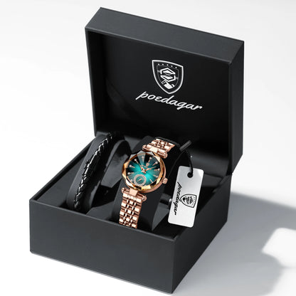 POEDAGAR Luxury Watch For Women Waterproof Casual Quartz Ladies Wristwatch High Quality Elegant Women's Watches Female Reloj+Box