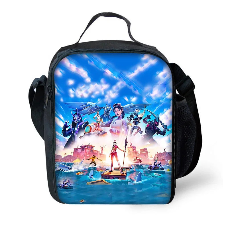 Set scuola classico FortniteS per bambini: zaino, borsa pranzo e astuccio, borse scolastiche capienti per bambino e bambina, idea regalo perfetta