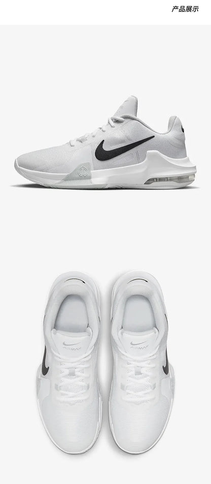 Offizielle Original Nike Air Max Impact 4 Herren-Basketballschuhe mit Dämpfung DM1124-100