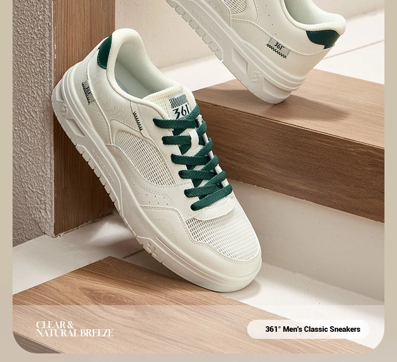 361 Degrees Men's Board Shoes New Comfortable Versatile Breathable Leisure Lightweight Wear-Resistant Male Sneakers 672516626