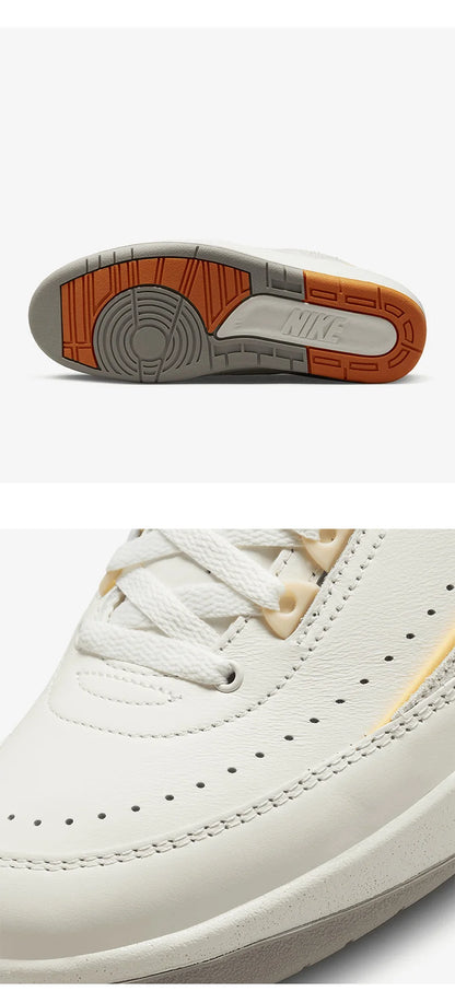 Zapatillas deportivas casuales Nike Air Jordan 2 auténticas, de caña baja, para hombre y mujer, DV9956-118
