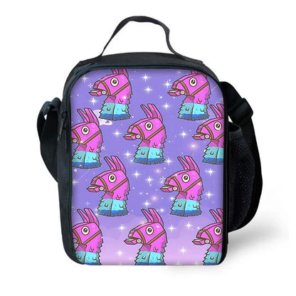 Hot Game Fortnite Child Insulated Large Capacity Bag for Boys and Girls Student Outdoor Picnic Reusable Thermal Cooler Lunch Box