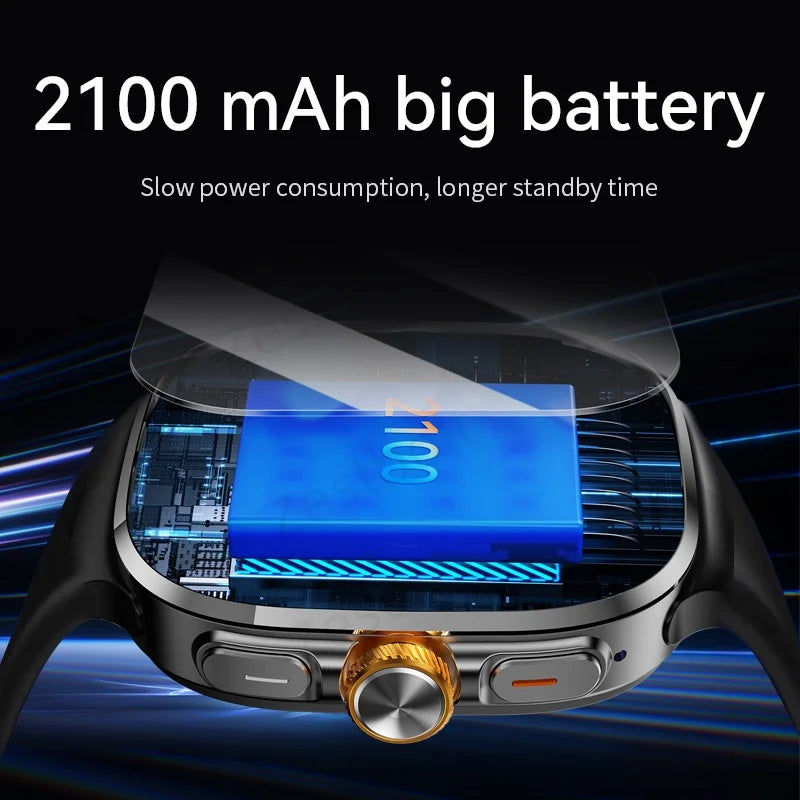 M99 Smartwatch 5G With 2.4inch Amoled Screen 900W Rotating Camera WIFI GPS Position Compass NFC Bluetooth Smart Watch Men Women