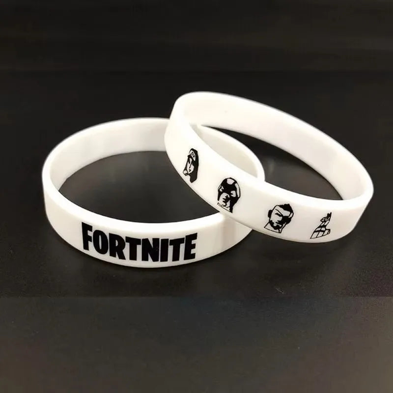 1 piece Red Black Blank Fitness Fortnite Wristband Gift Men's Women's Children's Rubber Silicone Bracelet For Man Wholesale