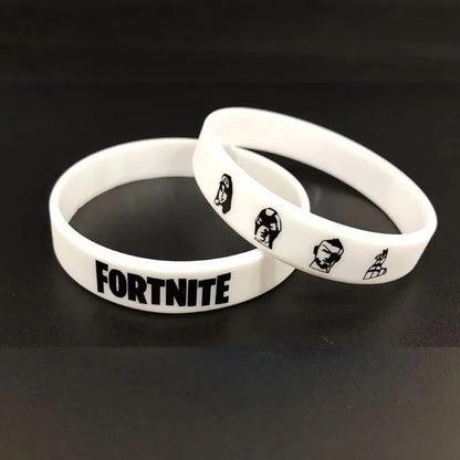 1 piece Red Black Blank Fitness Fortnite Wristband Gift Men's Women's Children's Rubber Silicone Bracelet For Man Wholesale
