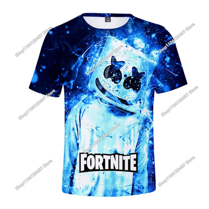Fortnite Boys Clothes T Shirt Victory Hero Child Kids T-shirt Battle Royale 3d Girls Short Sleeve Tees Tshirt