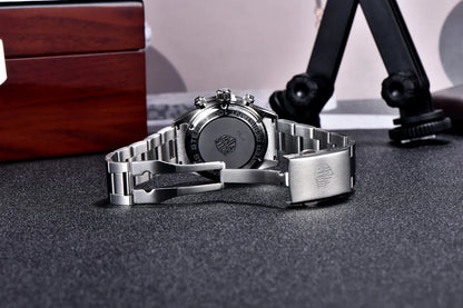 Pánské hodinky Rolls Timi Panda – křemenný chronograf, luxusní model, safírové sklo s antireflexní úpravou, vodotěsné, sportovní styl