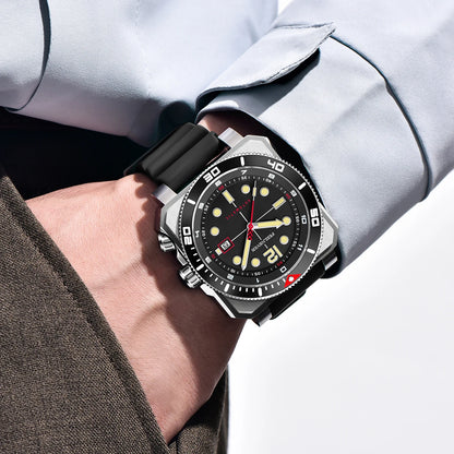 Reloj de buceo automático para hombre FeelNever 8215 con movimiento automático, superluminoso, acero 316, cristal de zafiro, reloj mecánico deportivo masculino