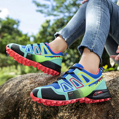 Women's Hiking Shoes Waterproof Outdoor Sports Shoes Women's Walking Travel Sports Shoes Bicycle Sports Shoes Running Shoes
