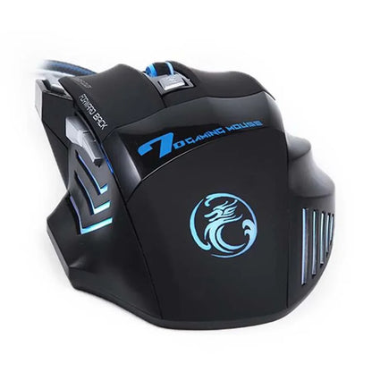 Best Sale 7 Buttons 5500 DPI Super Led Optical Professional USB Wired Gaming Mouse High Quality Computer Cable Game Mice