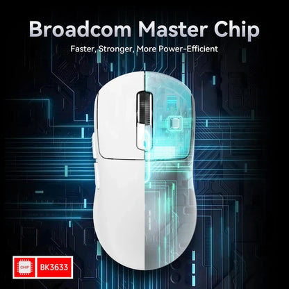 ATTACK SHARK X3 hárommódos egér 1K Hz, X3Pro Bluetooth vezeték nélküli egér 4K Hz, könnyű kivitel, PAW3395, 650IPS mobil sebesség
