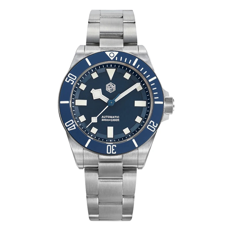 San Martin SN0121TD Titan-Taucheruhr ST2130 Automatikwerk Uhren Grade5 Titan 120 Klicks wasserdicht 300m Armbanduhr