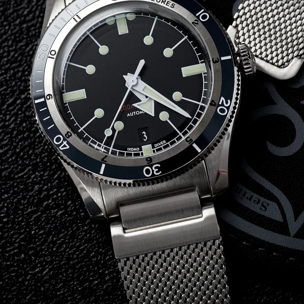IX&DAO IPOSE Watch 5303 ETA-2824 Movement Automatic Mechanical GMT Sport Retro Diving Casual Dress 200m Waterproof Men Watches