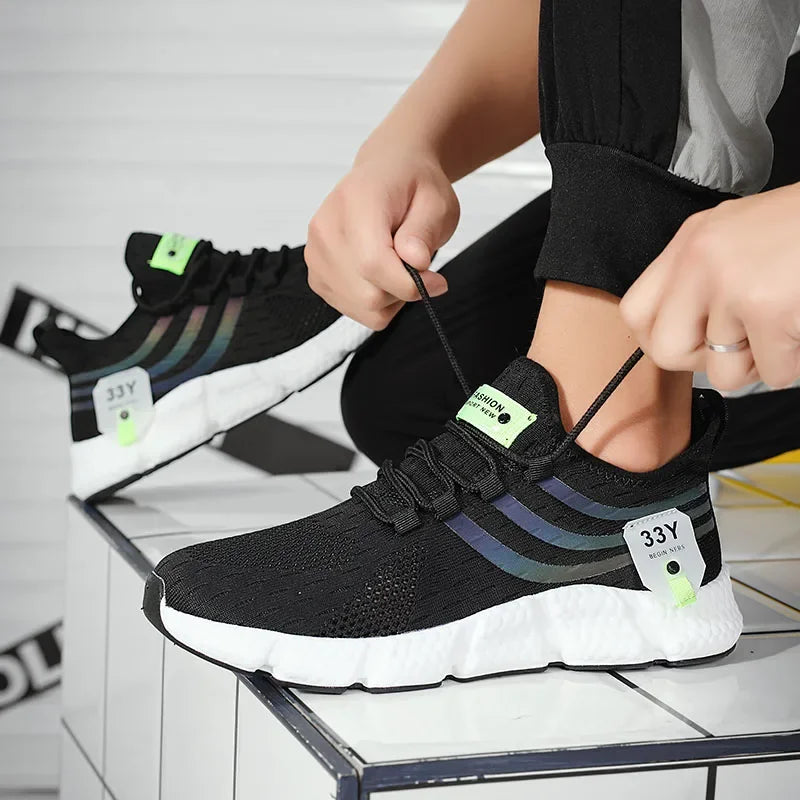 Sports Men's Shoes Spring and Autumn Breathable Casual Running Shoes Lightweight Walking Couple Shoes Men's Spirit Women's Shoes