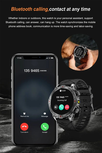 Men Fashion Outdoor Sport GPS Smart Watch Men AMOLED HD Screen Heart rate Waterproof Sport Smartwatch Man Smart Bracelet clock